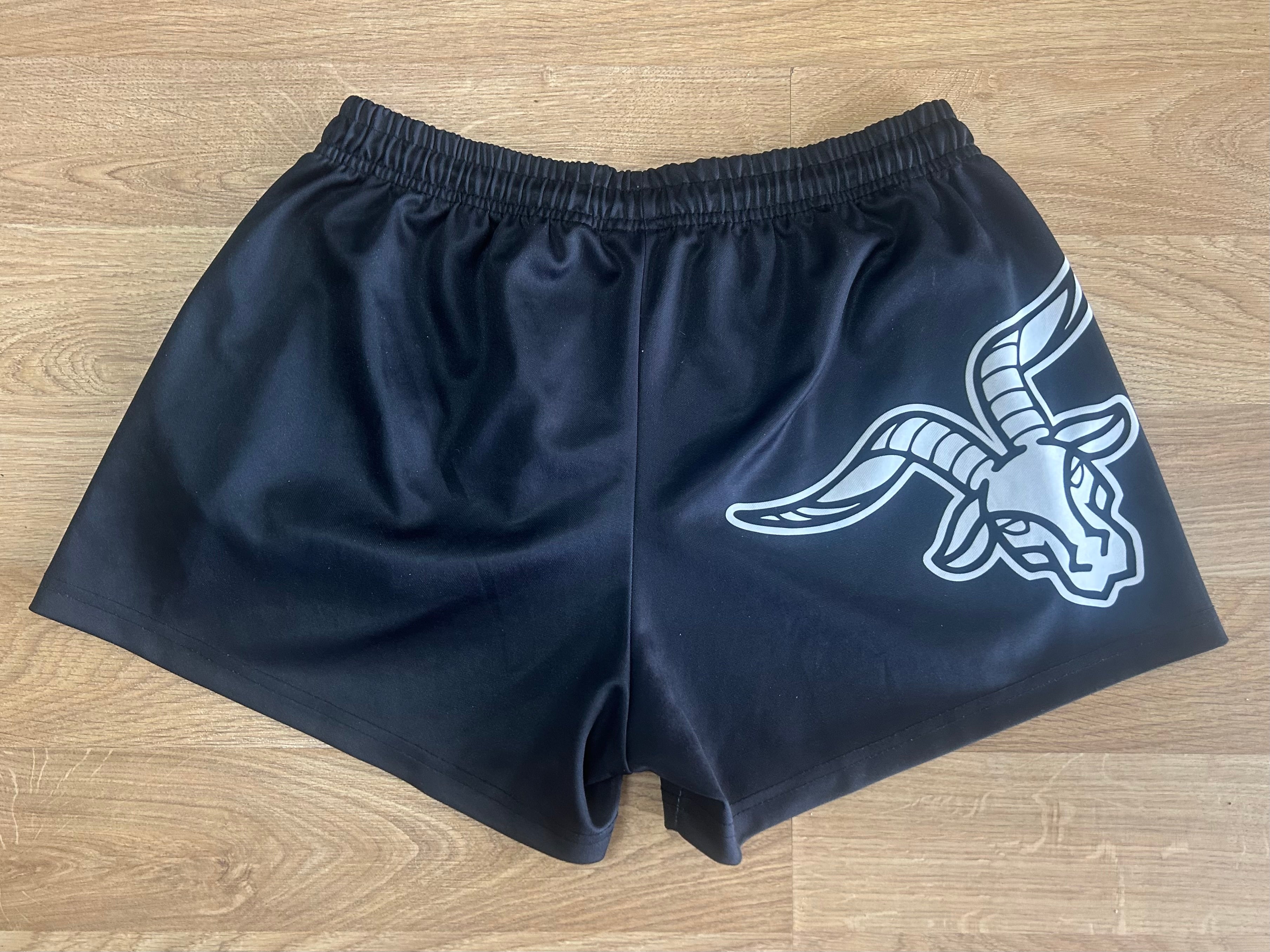 Unisex Footy Shorts - Black/White
