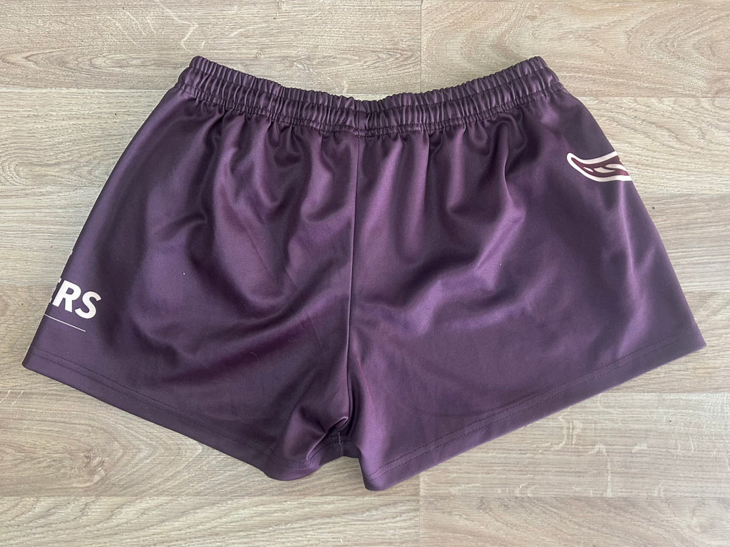 Unisex Footy Shorts - Brown/Tan