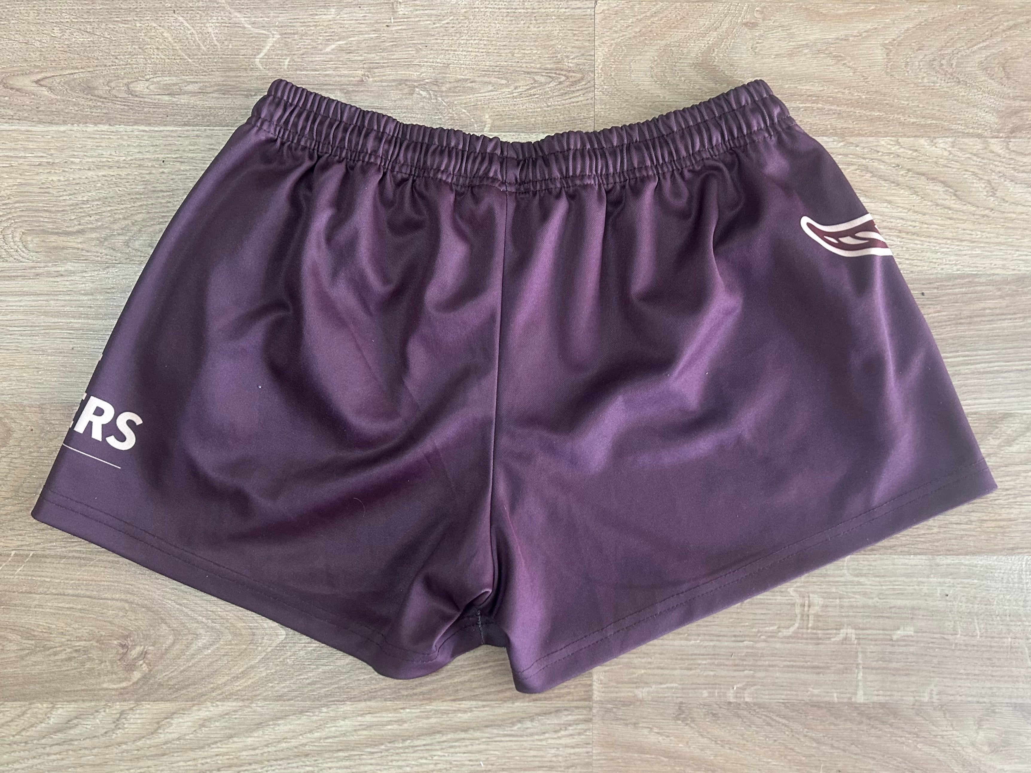Unisex Footy Shorts - Brown/Tan