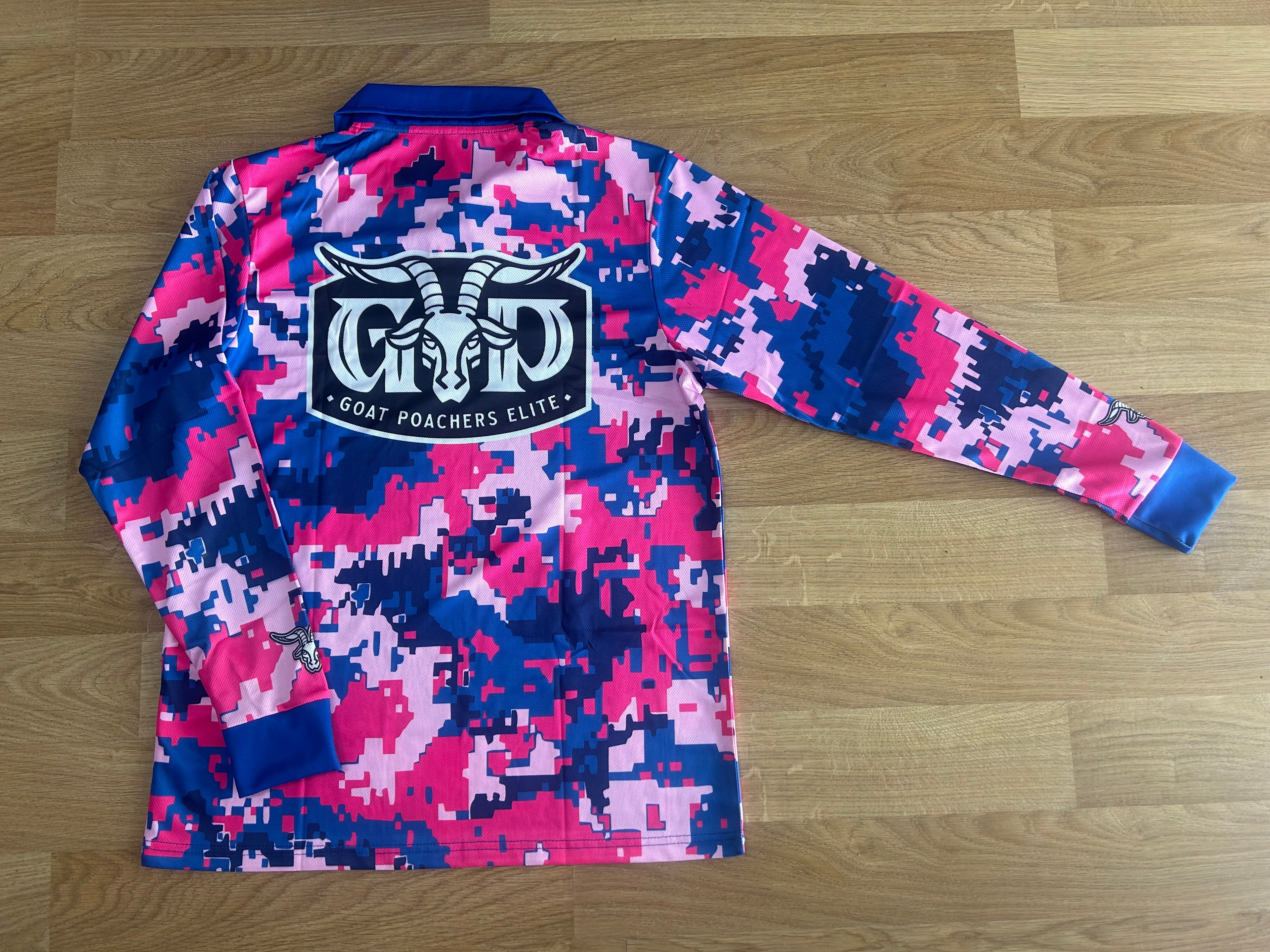 Fishing Shirt - Navy/Pink Camo