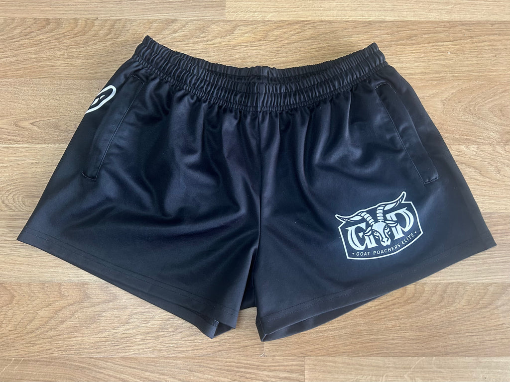 Unisex Footy Shorts - Black/White