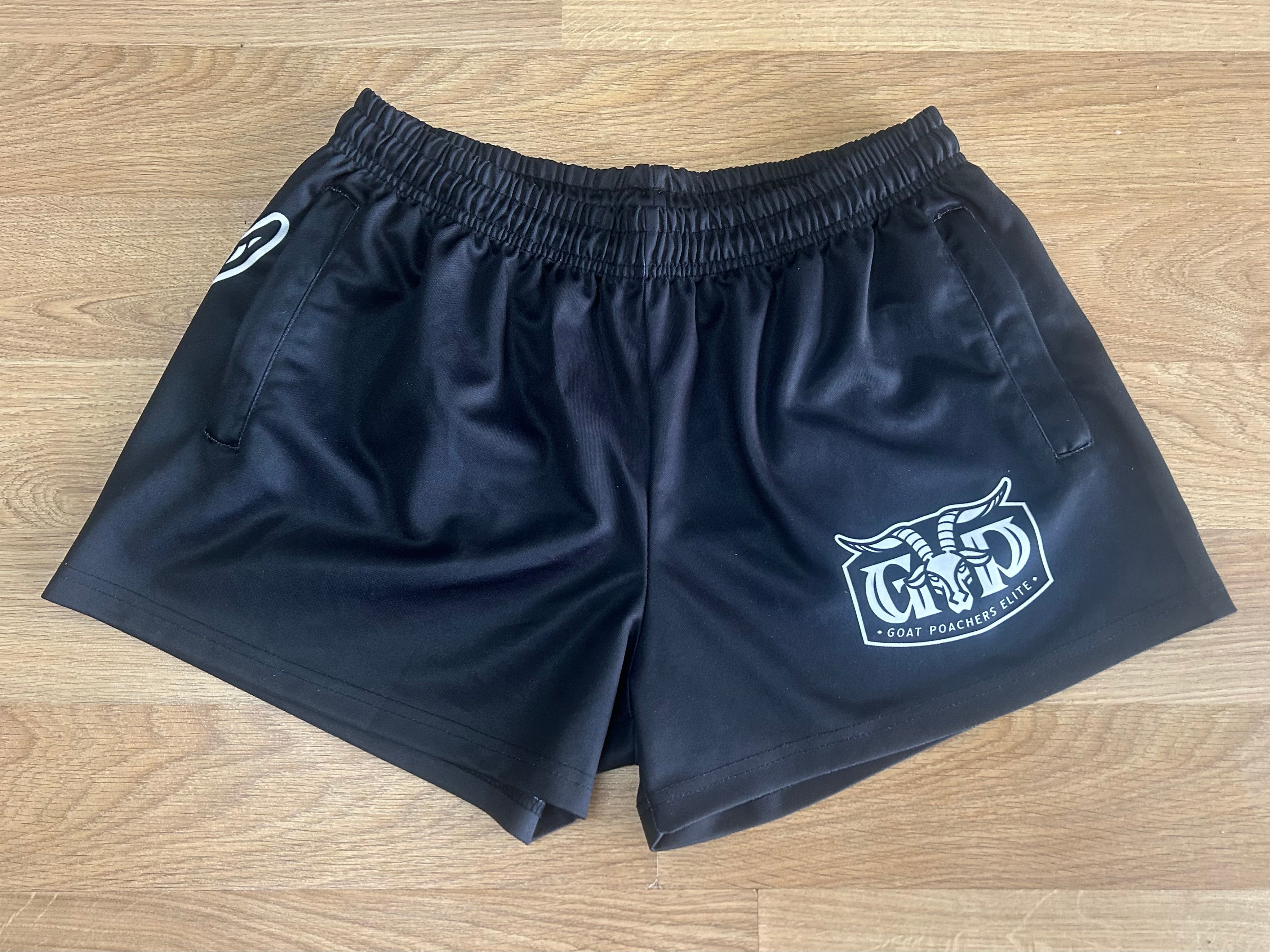 Unisex Footy Shorts - Black/White