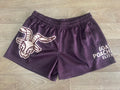 Unisex Footy Shorts - Brown/Tan